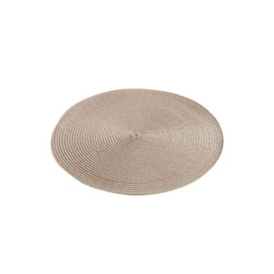 Set de table rond et coloré (35 cm - Taupe)