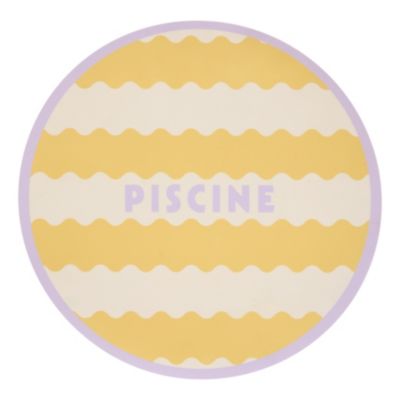 Set de table rond piscine (38x38 cm - Jaune)
