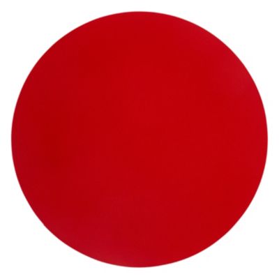 Set de table rond uni (38x38 cm - Rouge)