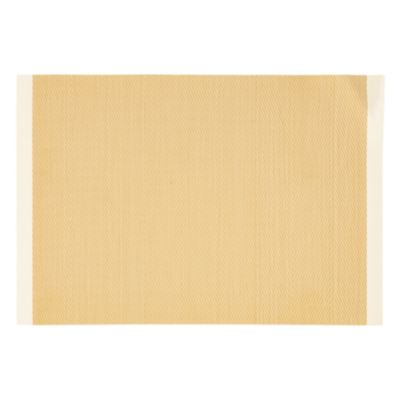 Set de table tissé avec liseré (45x30 cm - Jaune)