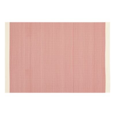 Set de table tissé avec liseré (45x30 cm - Rouge)