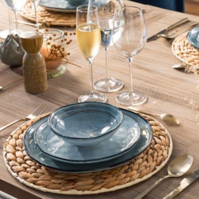 Set de table tressé en roseau Marron, H. 1 cm, MOOD