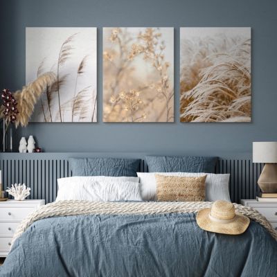 Set De Tableaux Plantes Fleurs Nature 3D 90cm x 40cm - Parfait pour ...