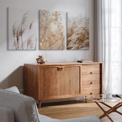 Set De Tableaux Plantes Fleurs Nature 3D 90cm x 40cm - Parfait pour ...