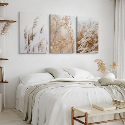 Set De Tableaux Plantes Fleurs Nature 3D 90cm x 40cm - Parfait pour ...