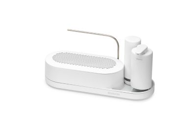 Set distributeur de savon, plateau, blanc, Brabantia Sinkstyle