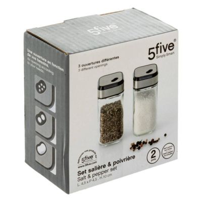 Set distributeur sel/poivre x2 - 5Five