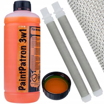 Set Entretien Pulvérisateur Airless - Liquide 3-en-1 1L + 2 Filtres 60 Mesh, Protection Pompe, Nettoyage Précis