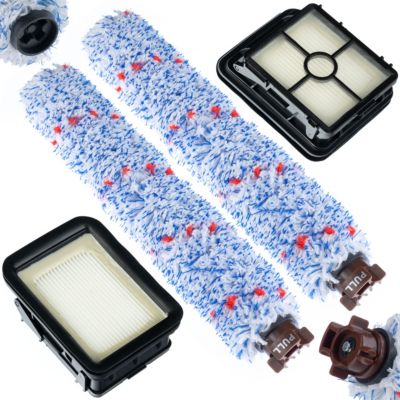 Set Filtres HEPA + Rouleaux Brosse - Microfibre - Nylon, Haute Filtration 99,95%, Compatible Bissell CrossWave 1785-2306