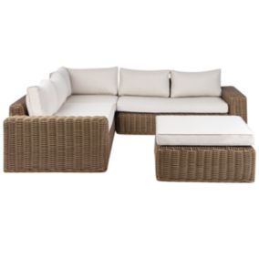 Set lounge pour jardin PALERMO Marron