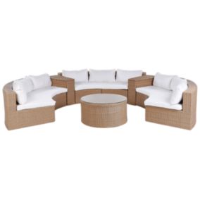 Set lounge pour jardin SEVERO Beige sable