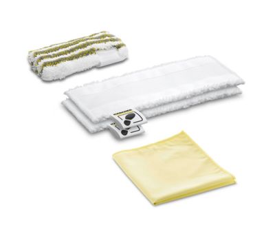 Set microfibre spécial salle de bains pour nettoyeur vapeur Karcher