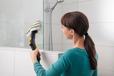 Set microfibre spécial salle de bains pour nettoyeur vapeur Karcher