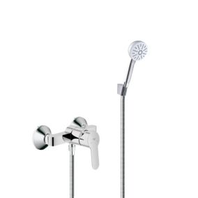 Set Mitigeur monocommande douche + Douchette Pédicure + Flexible de douche 1,60m + Support de douche mural (SATWTSHS4-SET)