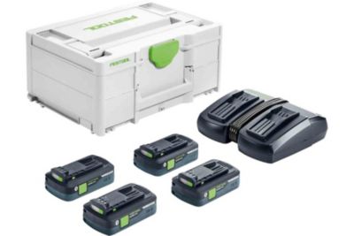 Set énergie 18V SYS 4X4 / TCL 6 DUO + coffret SYSTAINER 3 - FESTOOL - 577104