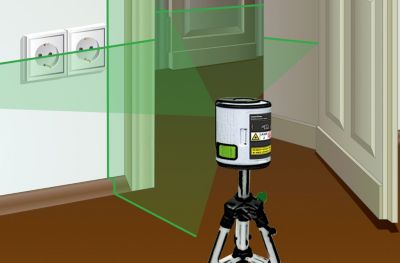 Set niveau laser Laserline easycross + trépied