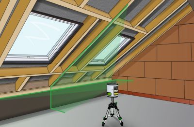 Set niveau laser Laserline easycross + trépied