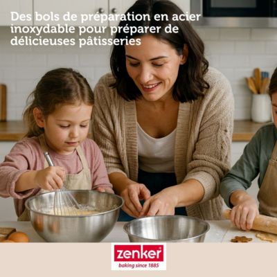 Set pâtisserie moule à gâteaux 34 x 24 cm avec couvercle, 2 bols à ...