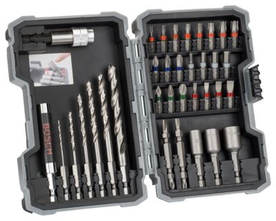 Set perceuse visseuse bois Bosch 35 pièces