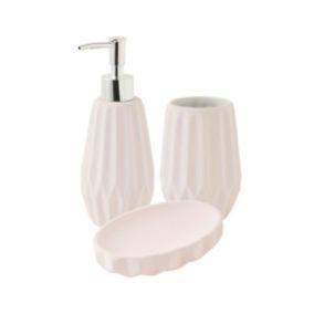 Set salle de bain à relief 3 pièces céramique 3 pièces