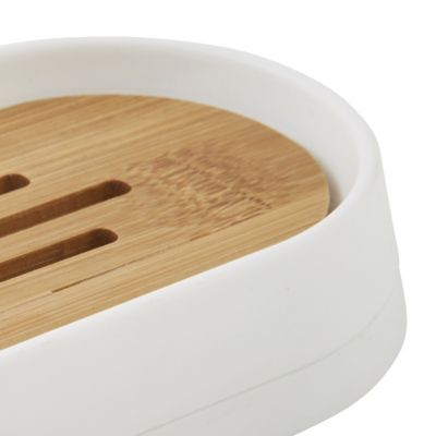Set salle de bain uni 3 pièces en bambou 3 pièces