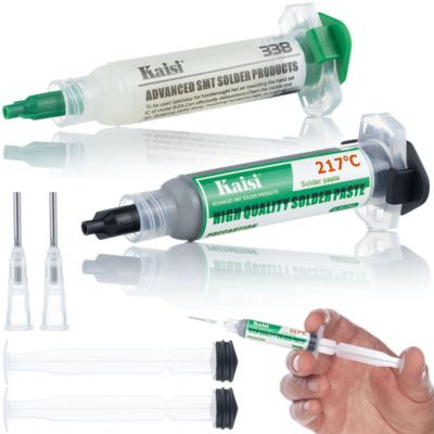 Set Soudure Flux 338 + Étain Liquide 217C - Application Précise, 2 ...