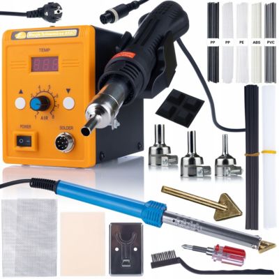 Set Station de Soudage Air Chaud Rosfix 858D - 700W, 3 Buses, Fer à Souder 80W, Accessoires Plastique