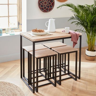 Table haute de cuisine avec tabouret