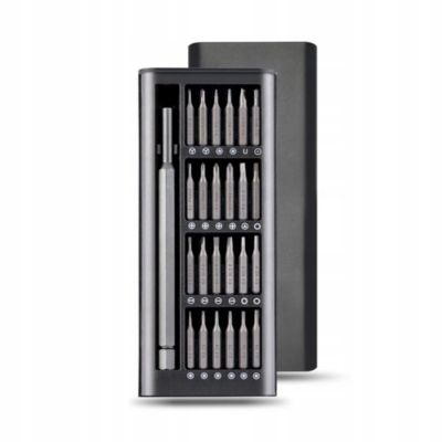 Set Tournevis de Précision 25-en-1 - Aimanté, Acier CR-V, Réparation Téléphone, PC, Montre, Étui Compact