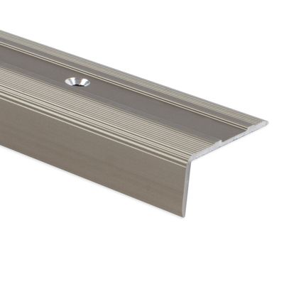 Seuil d'escalier Glory Aluminium anodisé Forme: L Bronze clair S 90 cm