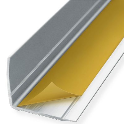 Seuil d'escalier Integral, Forme: L 35 x 30 mm Longueur: 90 cm, Auto-adhésif, Argent