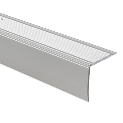 Seuil d'escalier Pré-percé, Forme: L 30 x 20 mm, Longueur: 90 cm, Argent
