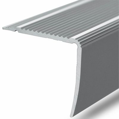 Seuil d'escalier Pré-percé, Forme: L 30 x 20 mm, Longueur: 90 cm, Argent