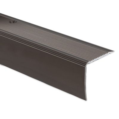 Seuil d'escalier Pré-percé, Forme: L 35 x 30 mm, Longueur: 134 cm, Bronze