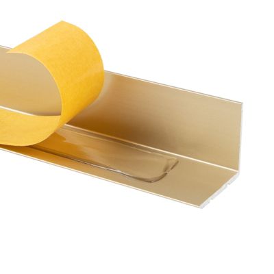 Seuil de nez de marche Aluminium Crème 24,5 x 20 mm Montage avec ou sans perçage - Floordirekt