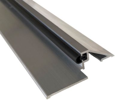 Seuil de porte PMR (Norme Handicap) alu avec joint et découpe d'angles (Brut, 830mm)& isolation