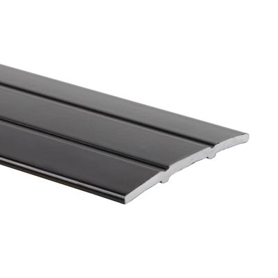Seuil de transition Longueur 100 cm, Transition entre les revêtements de sol Auto-adhésif Noir 38 mm - Floordirekt