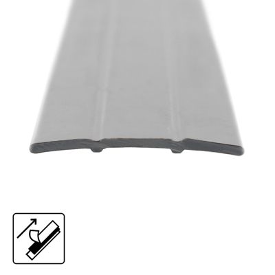Seuil de transition Longueur 100 cm, Transition entre les revêtements de sol Auto-adhésif Noir 38 mm - Floordirekt