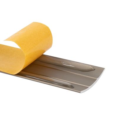 Seuil de transition Transition entre les revêtements de sol Auto-adhésif Acier inoxydable mat 30 mm - Floordirekt