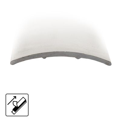 Seuil de transition Transition entre les revêtements de sol Auto-adhésif Acier inoxydable mat 30 mm - Floordirekt