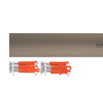 Seuil de transition Transition entre les revêtements de sol Pré-percé Acier inoxydable mat 30 mm - Floordirekt