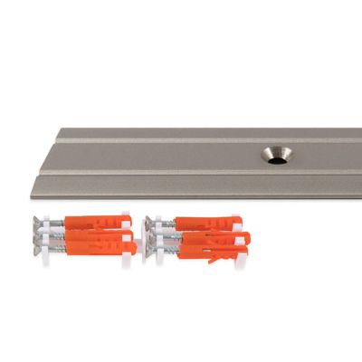 Seuil en aluminium Pour des épaisseurs de revêtement jusqu'à 5 mm Acier inoxydable mat 30 mm - Floordirekt