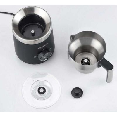 Severin Emulsionneur de lait 500w 0.5l inox/noir - SM3585