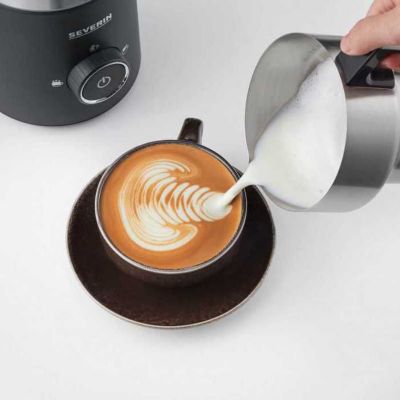 Severin Emulsionneur de lait 500w 0.5l inox/noir - SM3585