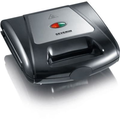 SEVERIN - Gaufrier Croque-Monsieur et Panini - 1000W - noir/chrome - 2968