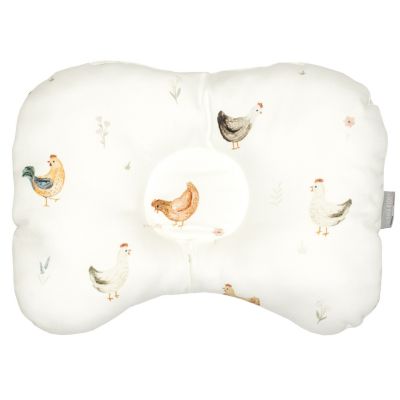 SEVIRA KIDS  Coussin cale tête ergonomique en satin de coton GALLINA