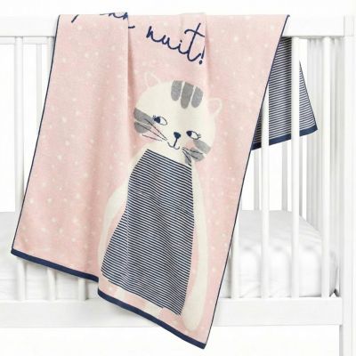 SEVIRA KIDS  Couverture en coton bio Gots Chaton