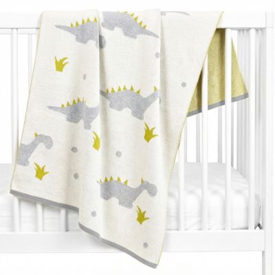 SEVIRA KIDS  Couverture en coton bio GOTS Dinosaure