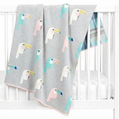 SEVIRA KIDS  Couverture en coton bio Gots TOUCAN
