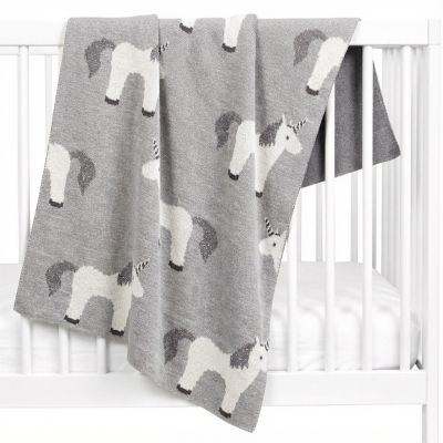 SEVIRA KIDS  Couverture pour bébé en coton bio LICORNE